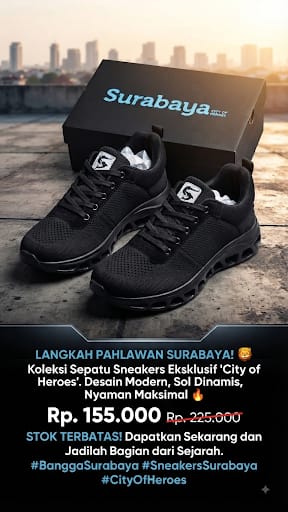 Sepatu Suroboyo Hitam